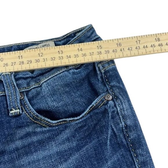 Anoname Jeans Capri Medium Wash Straight Low Rise Women's Size 30 - Picture 4 of 11